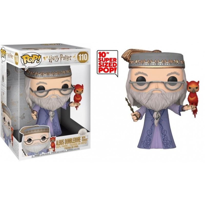HARRY POTTER - Bobble Head POP N° 110 - Dumbledore w/Fawkes 10"