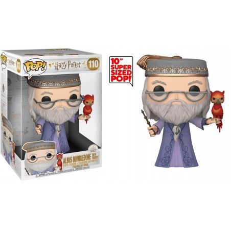 HARRY POTTER - Bobble Head POP N° 110 - Dumbledore w/Fawkes 10"