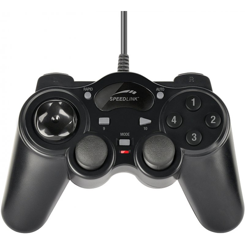 SPEEDLINK THUNDERSTRIKE Noir USB Manette de jeu Analogique/Numérique PC