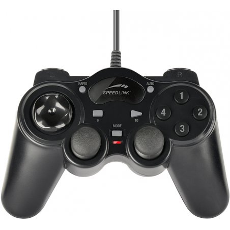 SPEEDLINK THUNDERSTRIKE Noir USB Manette de jeu Analogique/Numérique PC