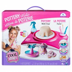 Cool Maker , Pottery Studio, Clay Pottery Wheel Craft Kit for Kids Aged 6 and Up (Edition May Vary)