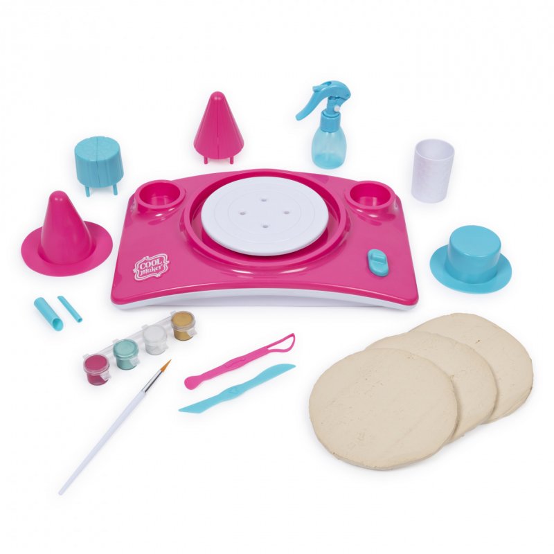 Cool Maker , Pottery Studio, Clay Pottery Wheel Craft Kit for Kids Aged 6 and Up (Edition May Vary)