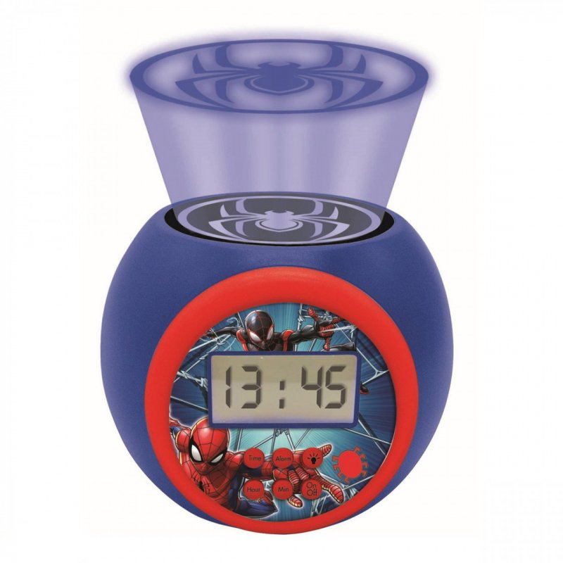 Lexibook compatible - Spider-Man Projector Alarm Clock with Timer (RL977SP)