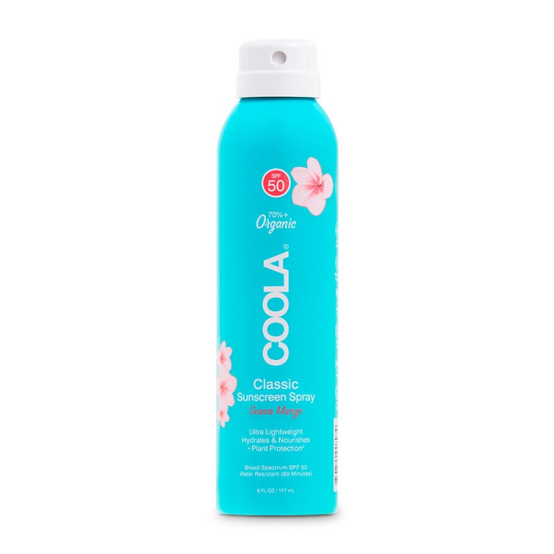 Coola LLC Classic Body Spray Guava Mango SPF 50, 177 ml Sunscreen spray Face & body Adults