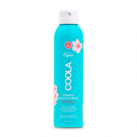 Coola LLC Classic Body Spray Guava Mango SPF 50, 177 ml Sunscreen spray Face & body Adults