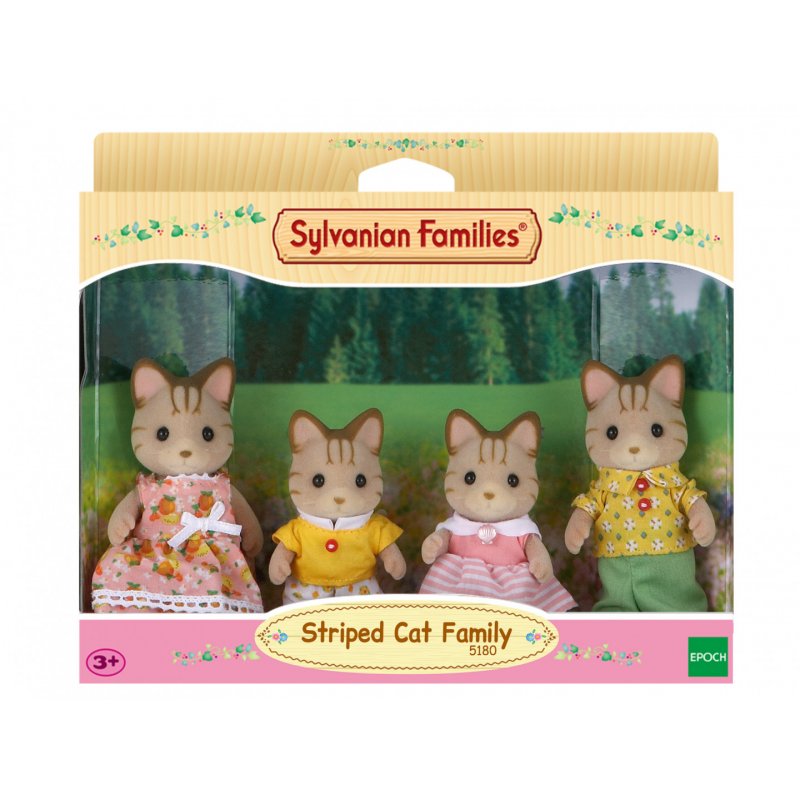 Sylvanian Families - Striped Cat Family (5180)
