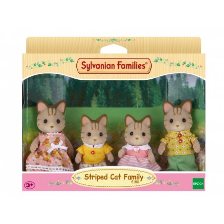 Sylvanian Families - Striped Cat Family (5180)