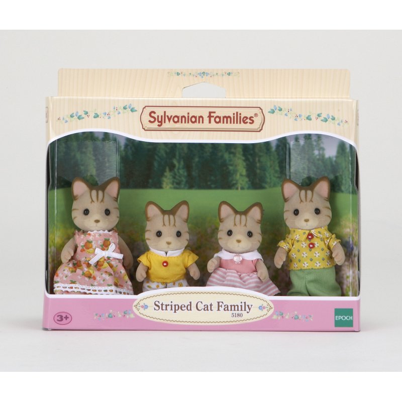 Sylvanian Families - Striped Cat Family (5180)