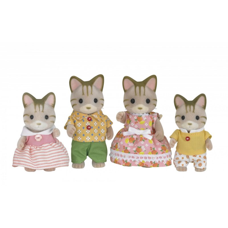 Sylvanian Families - Striped Cat Family (5180)