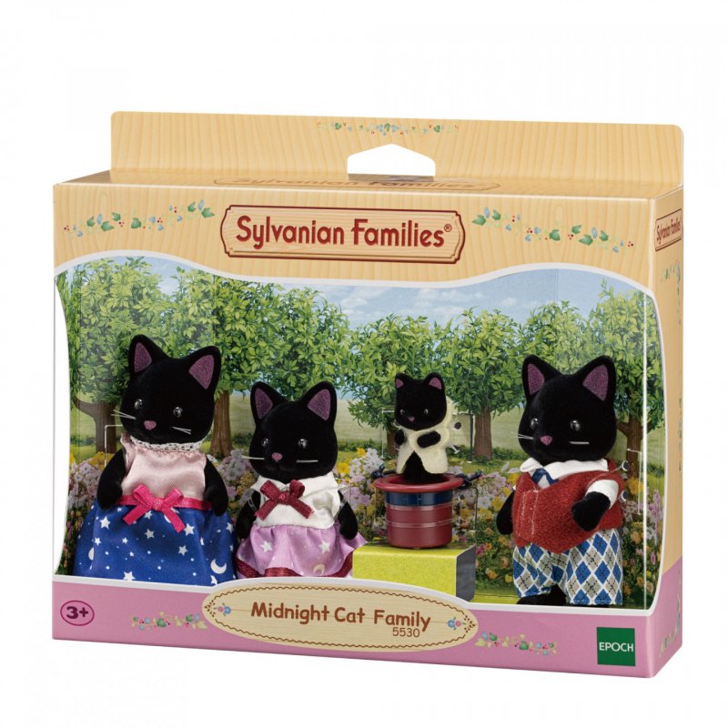 Sylvanian Families - Midnight Cat Family (5530)