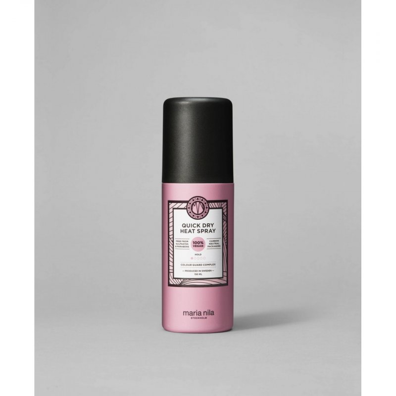 Maria Nila Quick Dry Heat Spray aérosol capillaire de protection contre la chaleur 150 ml
