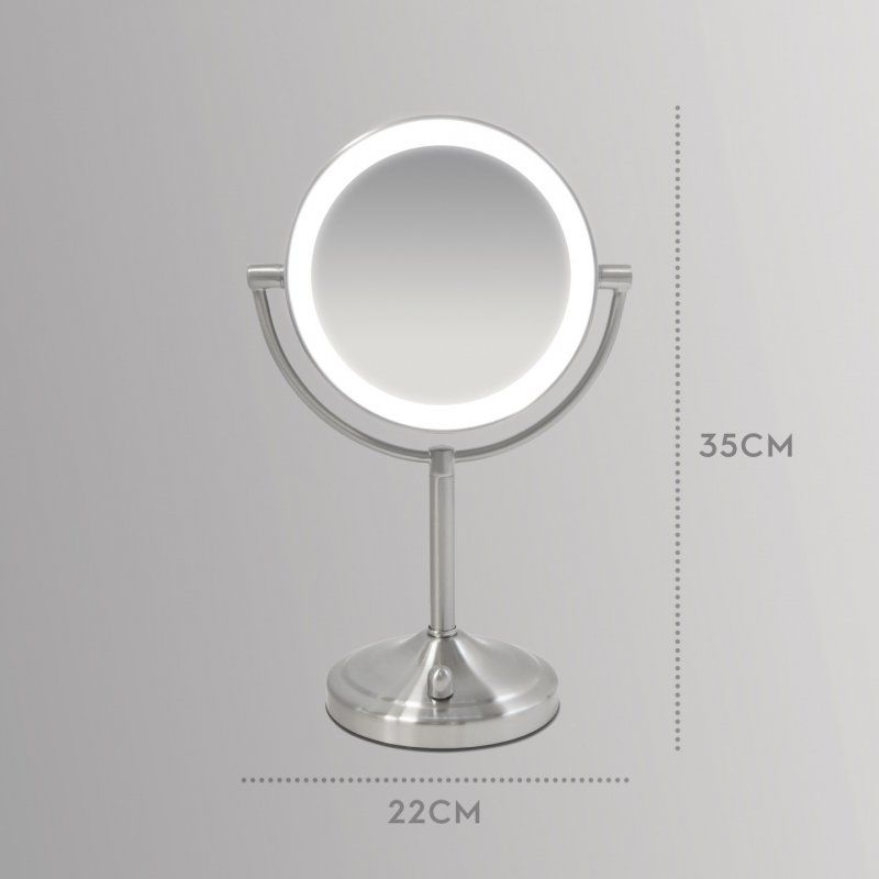 HoMedics MIR-8150-EU makeup mirror Freestanding Round Stainless steel