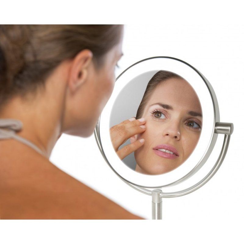 HoMedics MIR-8150-EU makeup mirror Freestanding Round Stainless steel