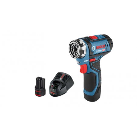 Bosch compatible Professional - GSR 12V-15 FC - Cordless Drill Driver - Complete Set