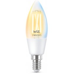 WiZ Ampoule flamme filament transparente 4,9 W (éq. 40 W) C35 E14