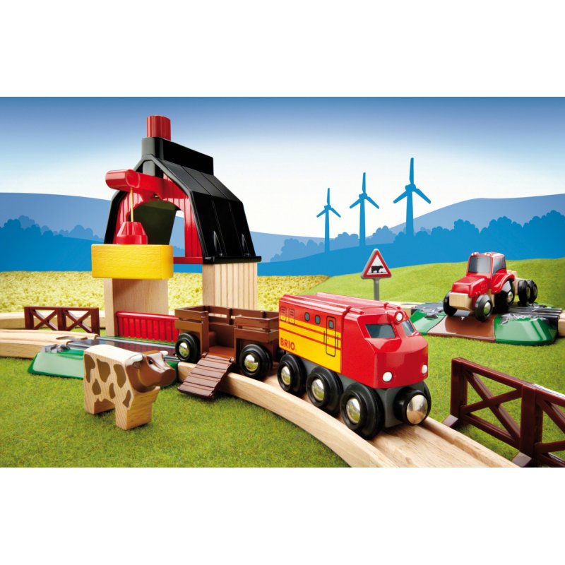 BRIO compatible - Farm Railway Set (33719)