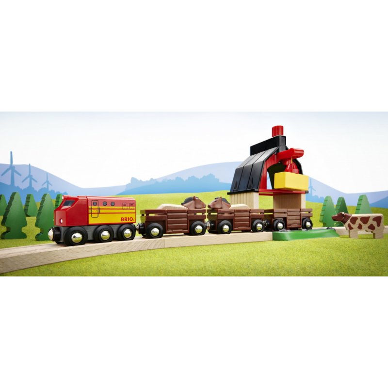 BRIO compatible - Farm Railway Set (33719)
