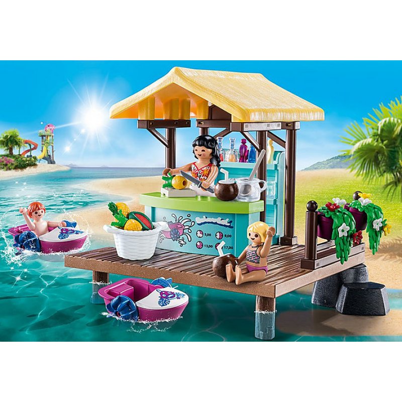 Playmobil compatible - Canoe rental with juice bar (70612)