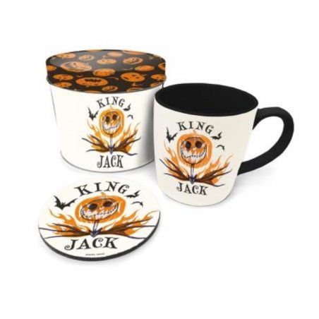 NIGHTMARE BEFORE CHRISTMAS - King Jack - Box métal, mug & sous verre