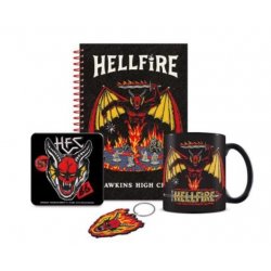 STRANGER THINGS - Bumper Gift Set -Mug, sous verre, Porte-clé & Carnet