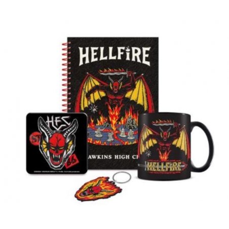 STRANGER THINGS - Bumper Gift Set -Mug, sous verre, Porte-clé & Carnet