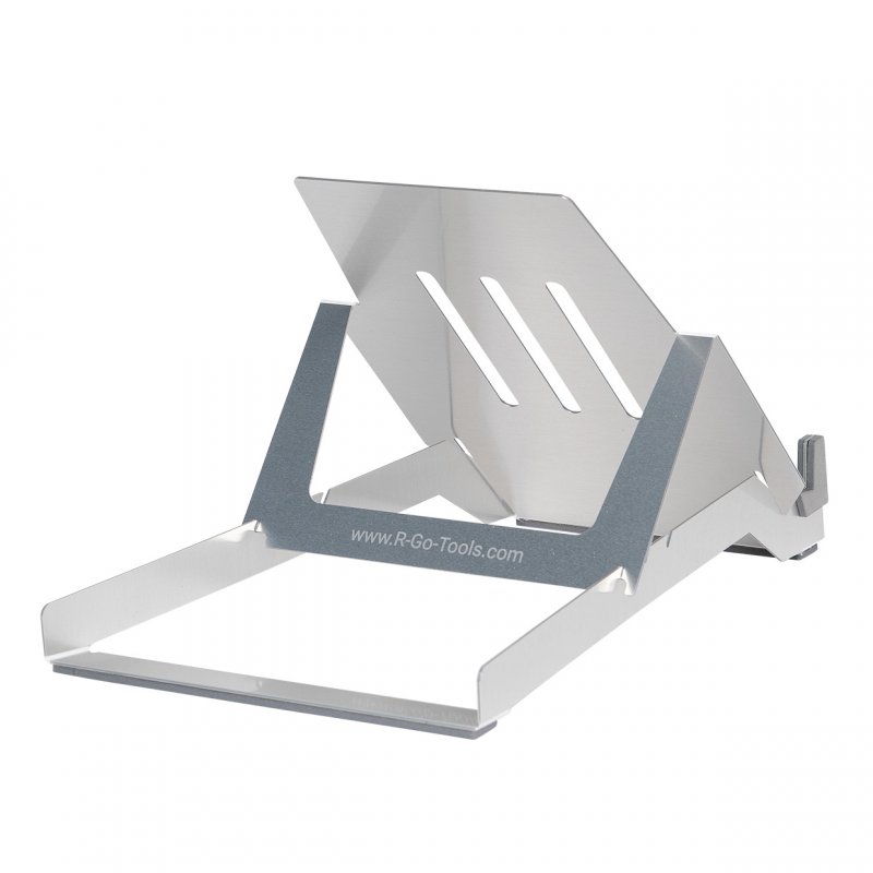 R-Go Tools Riser RGORIBASI Support de livres Supports de Notebook Argent 55,9 cm (22")