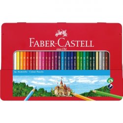 Faber-Castell - Color pencils hexagonal tin 36 pcs (115886)
