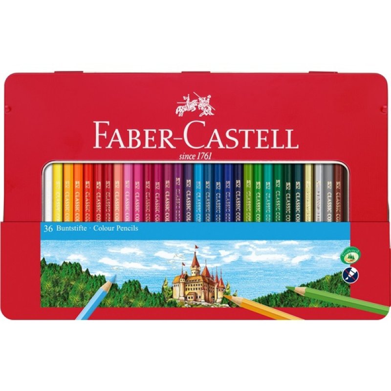 Faber-Castell 115886 crayon de couleur Beige, Noir, Bleu, Bronze, Marron, Vert, Multicolore, Rose, Blanc, Jaune 1 pièce