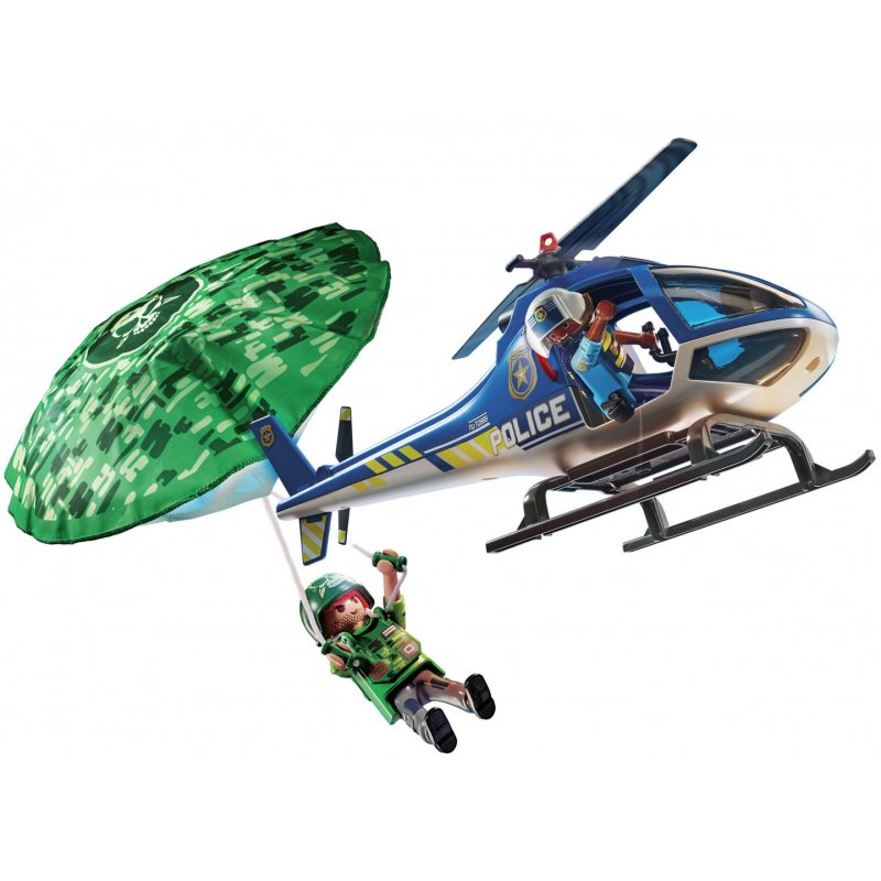 Playmobil City Action Hélicoptère de police et parachutiste