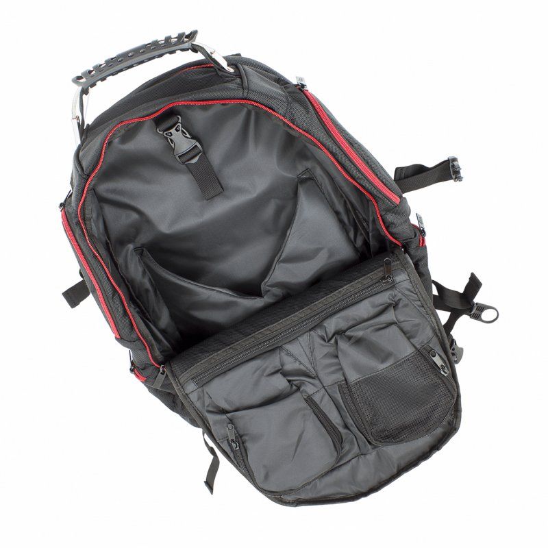 White Shark Dark Nomad backpack Sports backpack Black, Red Polyester