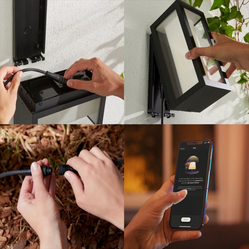 Philips Hue White and colour ambience Impress Outdoor wall light