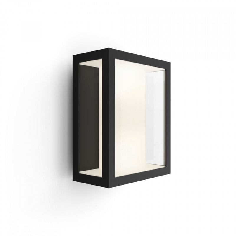 Philips compatible Hue - Impress Large Wall Lantern  Outdoor - White & Color Ambiance