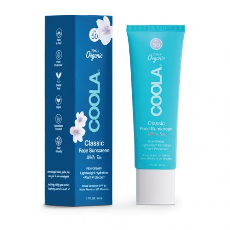 Coola LLC Classic Face Lotion White Tea SPF 50, 50 ml Lotion d’écran solaire Visage Adultes