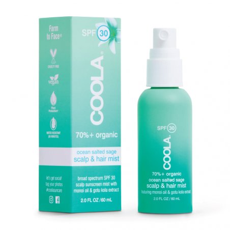 Coola LLC Classic Organic Scalp & Hair Mist SPF 30, 60 ml Spray de protection solaire Adultes
