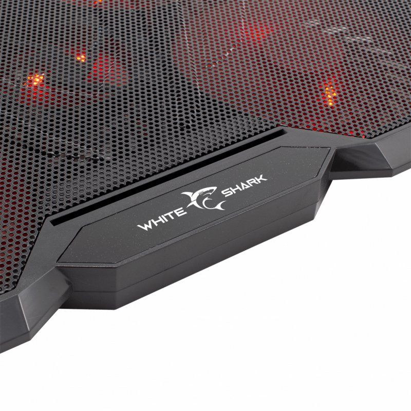 White Shark Ice Wizard notebook cooling pad 43.9 cm (17.3") 2400 RPM Black, Red