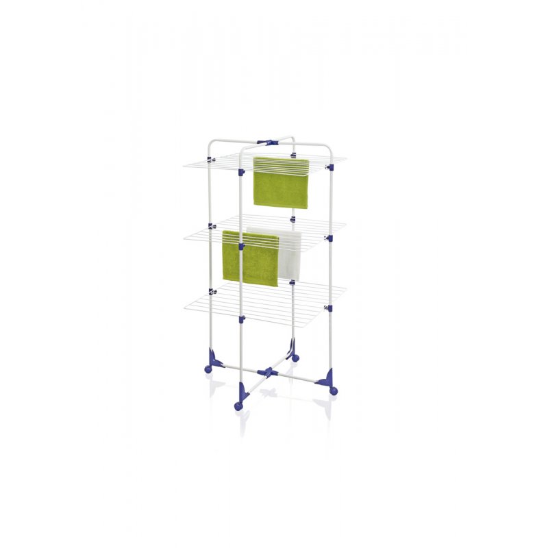 Leifheit 81454 laundry drying rack/line Tabletop rack Blue, White