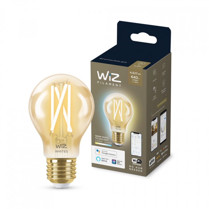 WiZ Filament Bulb amber 6.7W (Eq.50W) A60 E27