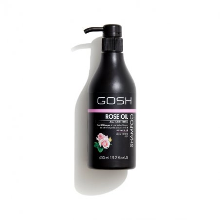 GOSH Hair Shampoo 450ml - Rose Oil Shampoing Professionnel Femmes