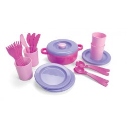 Dantoy - Dinner set, Pink (4397)