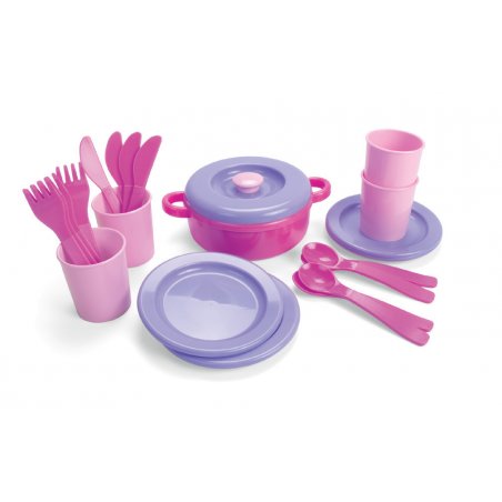 Dantoy - Dinner set, Pink (4397)