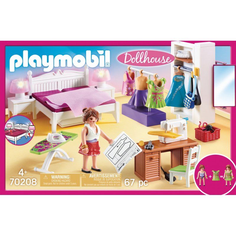 Playmobil Dollhouse Chambre avec espace couture