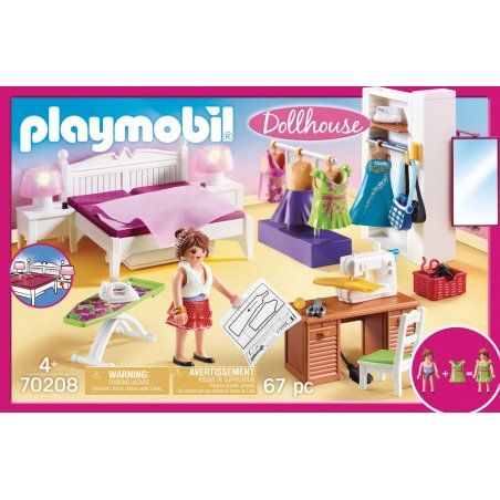 Playmobil Dollhouse Chambre avec espace couture