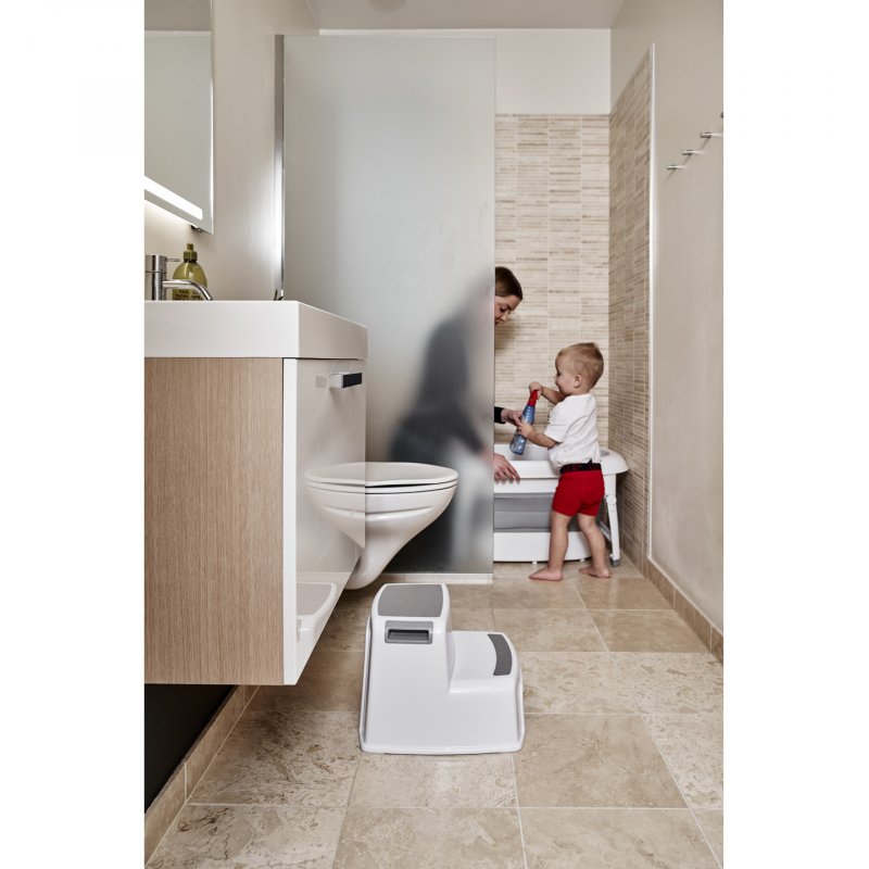Baby Dan compatible - Two Step Stool - White