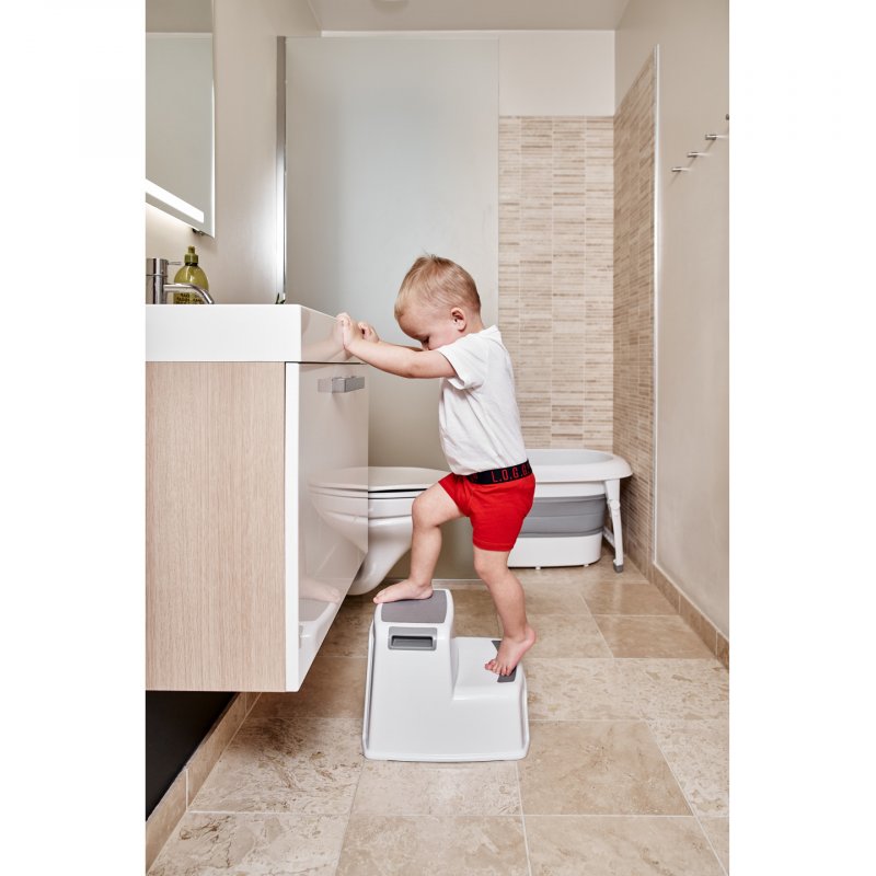 Baby Dan compatible - Two Step Stool - White