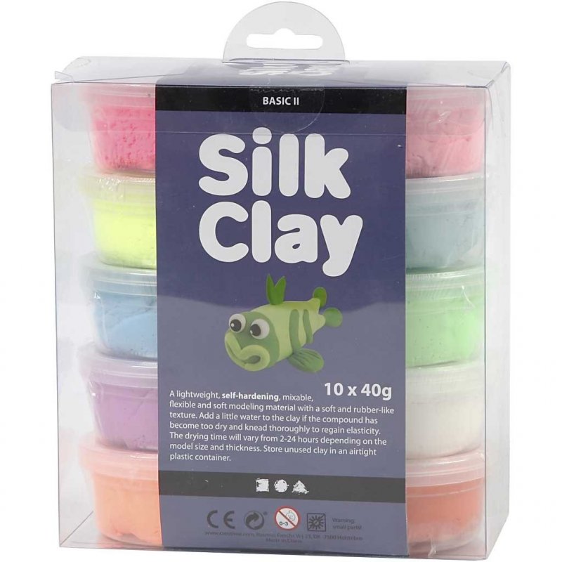 Silk Clay - Basic Colours (10 x 40 g) (79146)