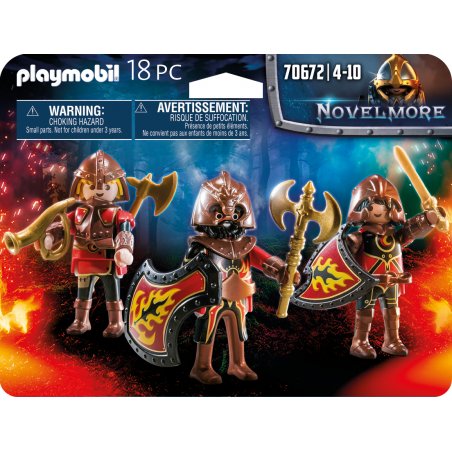 Playmobil Novelmore 3 combattants Burnham Raiders