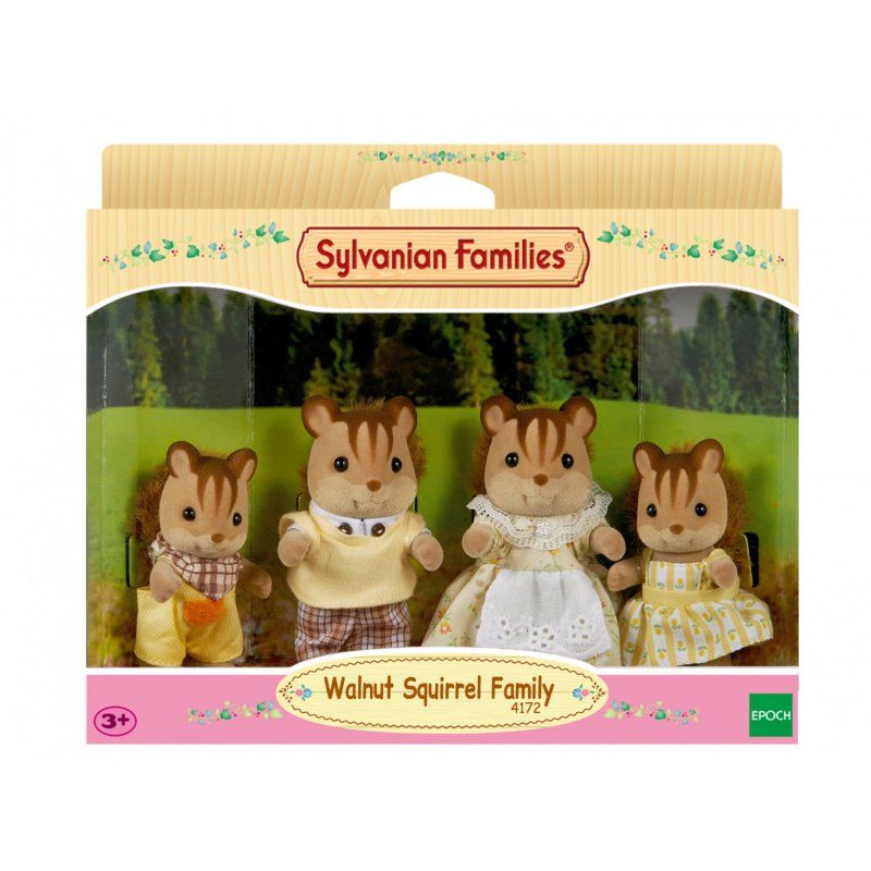 Sylvanian Families Walnut Squirrel Family