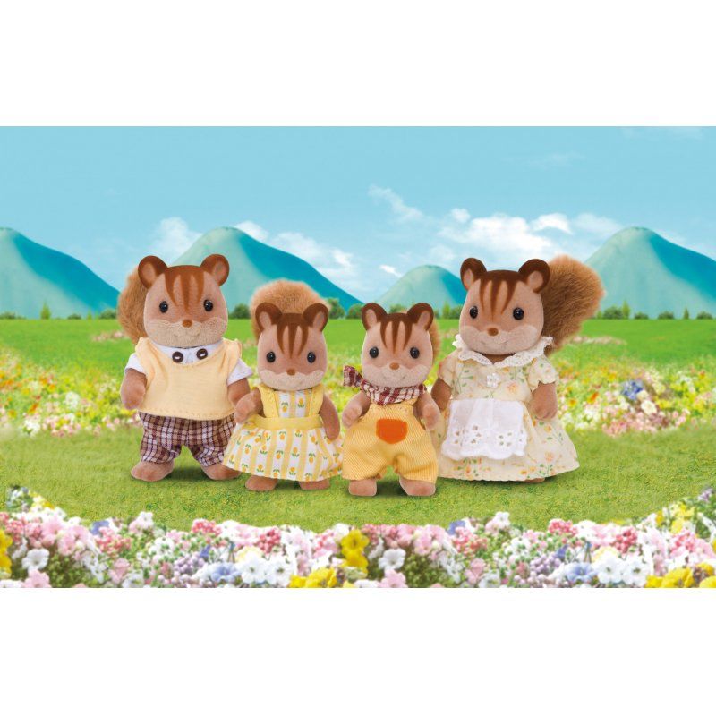 Sylvanian Families Walnut Squirrel Family