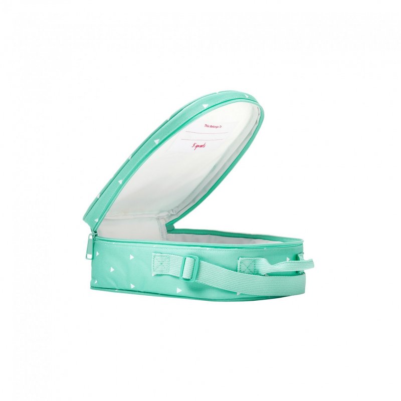 3 Sprouts Owl lunch bag PU leather, Polyester Mint colour 1 pc(s)