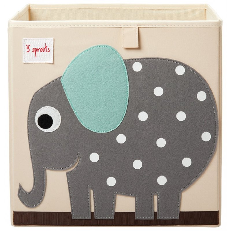 3 Sprouts IBXELE rangement de jouets Boîte de rangement de jouets Autonome Gris